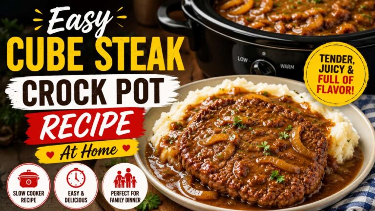 Easy Cube Steak Crock Pot Recipe