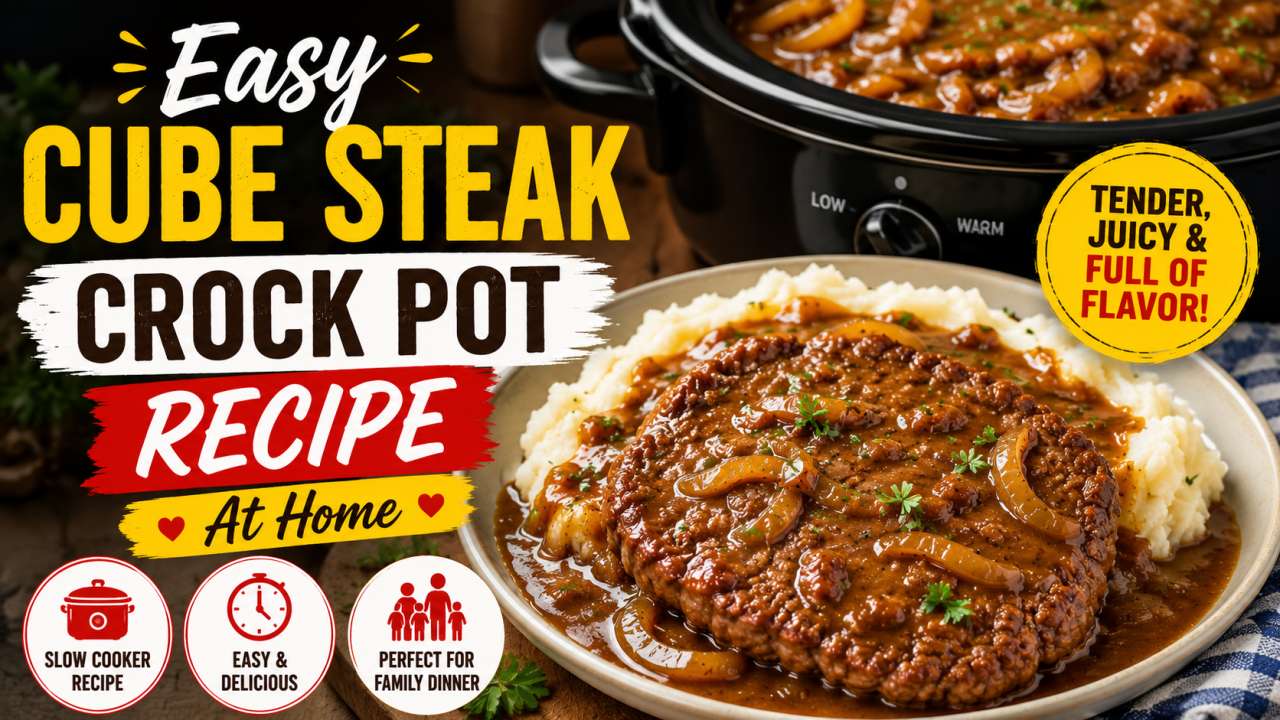 Easy Cube Steak Crock Pot Recipe