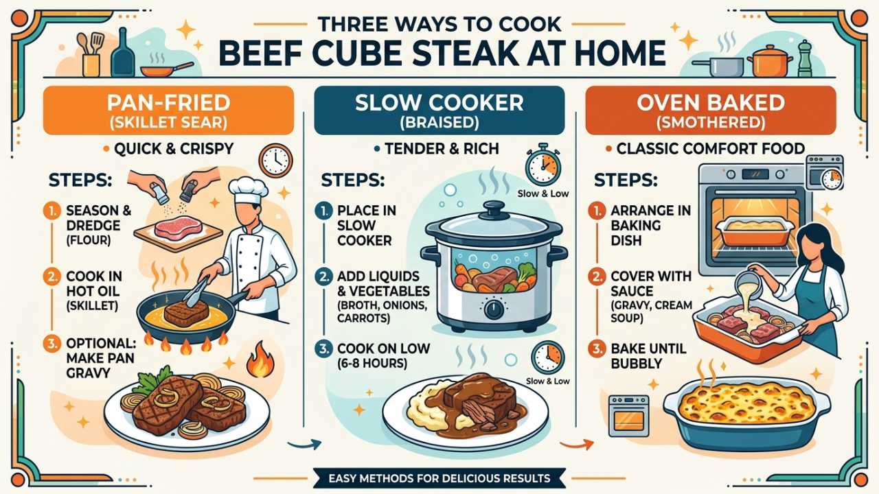 Three Ways to Cook Beef Cube Steak at Home